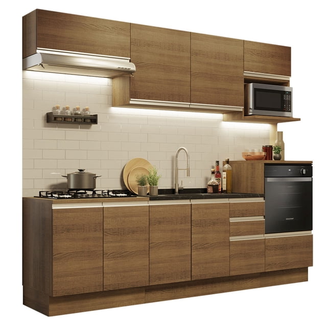 Cocina Integral Completa Modular Madesa Glamy 260cm MM 02