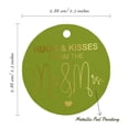 thumbnail image 6 of Inkdotpot Real Gold Foil Hugs & Kisses From The Wedding Tags Favor Hang Paper Tags 100 Pieces, 6 of 6