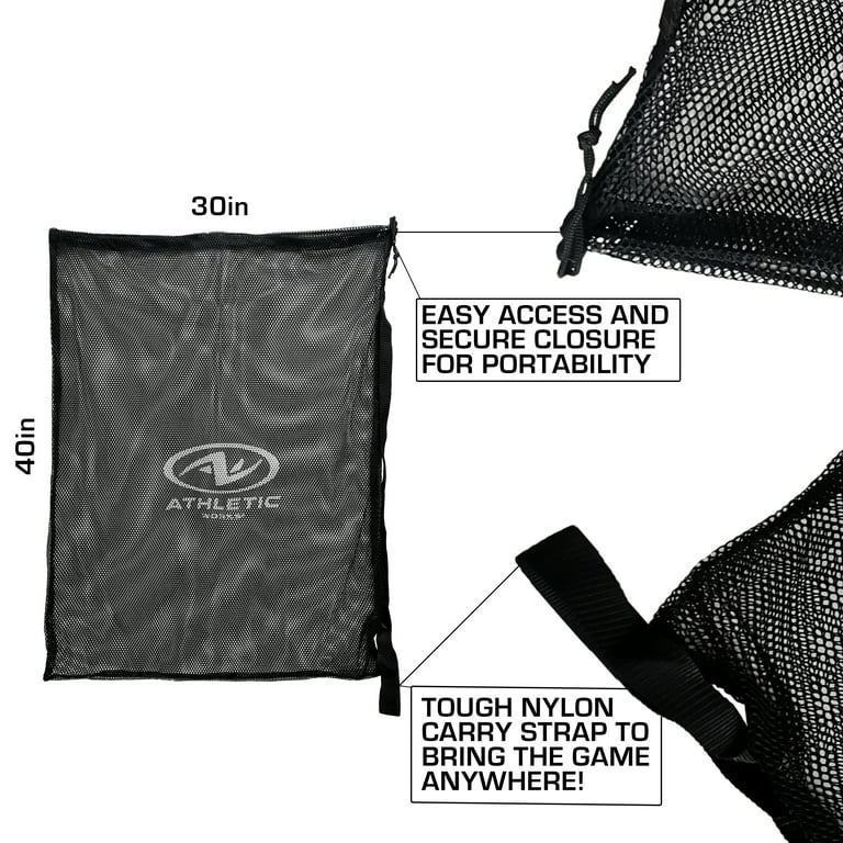 MLB■Basic Sportive Crossbag■送料込 Athletic Works Mesh Sports Ball Bag Drawstring Shoulder