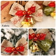 thumbnail image 3 of Plastic Christmas Bows, with Golden Bells (10 Count), Xmas Ornaments for Christmas Tree Home Decor, 3 of 7