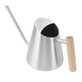thumbnail image 4 of Watering Can with Long Spout Rustproof Stainless Steel Watering Pot with Wooden Handle for Garden Bonsai Indoor Outdoor Silver, 4 of 5