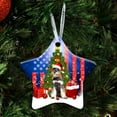 thumbnail image 2 of Flagwix Ceramic Christmas Tree Ornaments| Schnauzer Christmas Hanging Ornament With Ribbon|Christmas Gifts - Circle, 1 Pcs, 2 of 6