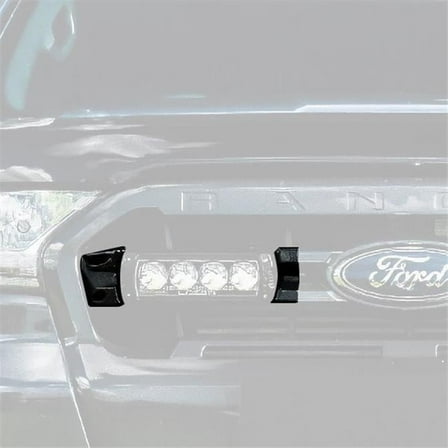 GMUSFRL02K Grille Mounts for Two LR-750 Series LED Light Bars for 2019-2022 Ford Ranger, Black