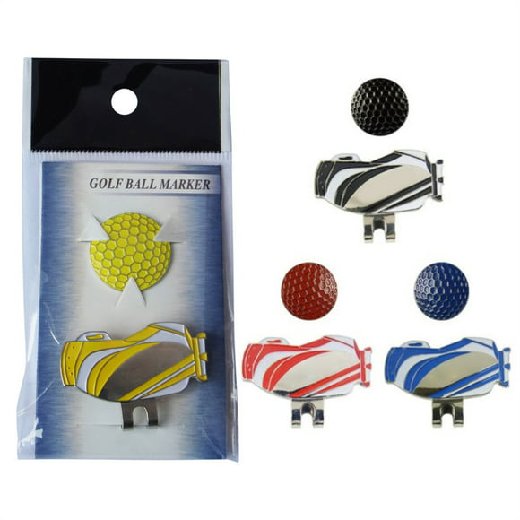 VONKY Golf Ball Markers Lightweight Works Well Eye-catching with Simple Design Globus Pack Shape Hat Clamp Caps Decoration