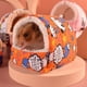 thumbnail image 2 of Nido para hámster, lindo nido de algodón cálido para mascotas, bolsa de miel, nido de pájaro de oso dorado, nido de rata familiar de flores, loro, 2 of 3