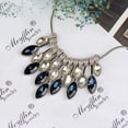 thumbnail image 3 of Collier Déclaration Collier à la Mode Décor en Strass Collier en Alliage Collier de Clavicule pour Femmes, 3 of 8
