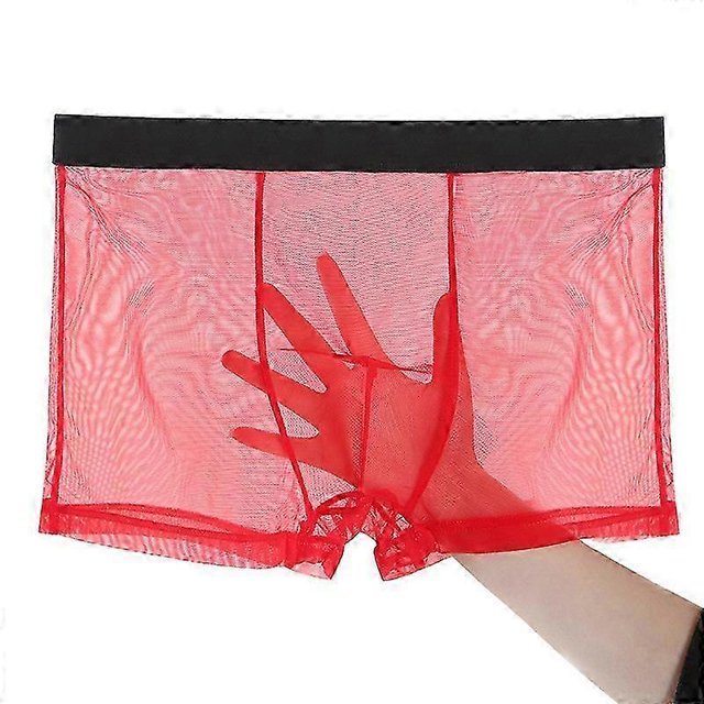 Calzoncillos tipo bóxer transparentes ultrafinos para hombre, ropa interior sexy sin costuras
