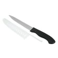 thumbnail image 1 of Mainstays 5in Stainless Steel Utility Knife with Black Plastic Handle, 1 of 9
