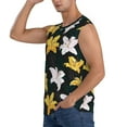 thumbnail image 3 of Picia Lilies Flowers mens Cotton Tank Undershirts , Moisture-wicking Ribbed Tanks, Lightweight Cotton Tank Undershirts-Medium, 3 of 8