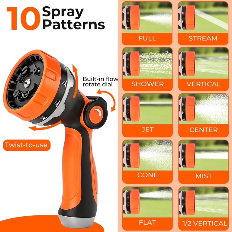 OHHANI Hose Nozzle with 10 Spray Patterns photo 6