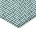 thumbnail image 4 of Addison Rugs Chantille Indoor/Outdoor Transitional Squares Teal Washable Rectangle Rug, 2'6" x 3'10", 4 of 6