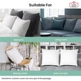 thumbnail image 3 of Trendy Home 20x20 White Hypoallergenic Stuffer Home Office Decorative Throw Pillow (Pack of 4), 3 of 10