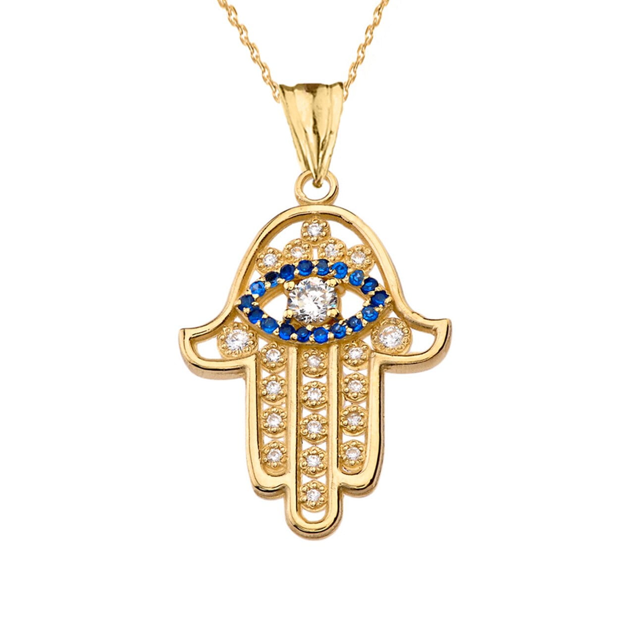 Pave Diamond Horse Pendant Necklace Thanksgiving Gift 14K Gold 0.70 Ct 