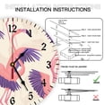 thumbnail image 6 of YladaFaie 10 Inch Kitchen Wall Clocks Retro Round Silent Battery Operated Quartz Wall Clock for Patio Home Bathroom Porch Pool Bedroom,Kids Room Large Number Easy to Read, 6 of 7