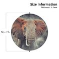 thumbnail image 3 of Balery 6 Pcs Elephant In Smokeleather Coasters Set, Drink Table Cup Coasters For Living Room Kitchen Coffee Decor, 3 of 9