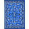 thumbnail image 3 of Unique Loom Sialk Hill Collection Area Rug - Washington (7' x 10' Rectangle Dark Blue/Black) Floral Traditional Perfect For Living Room Bed Room Dining Room Office, 3 of 8