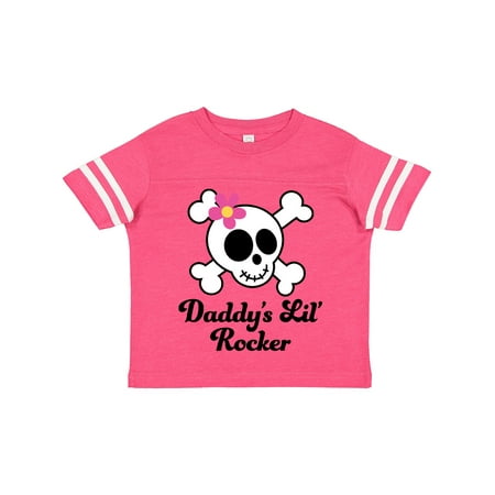 

Inktastic Daddy s Little Rocker Skull Gift Toddler Toddler Girl T-Shirt