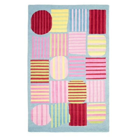Safavieh Kids Melany Geometric Stripes Round Area Rug