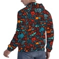 thumbnail image 6 of Lsque Doodle Barbeque Pattern Casual Men's Hoodie,Hooded Sweatshirt with Kangaroo Pocket,Pullover Hoodie-XX-Large, 6 of 7