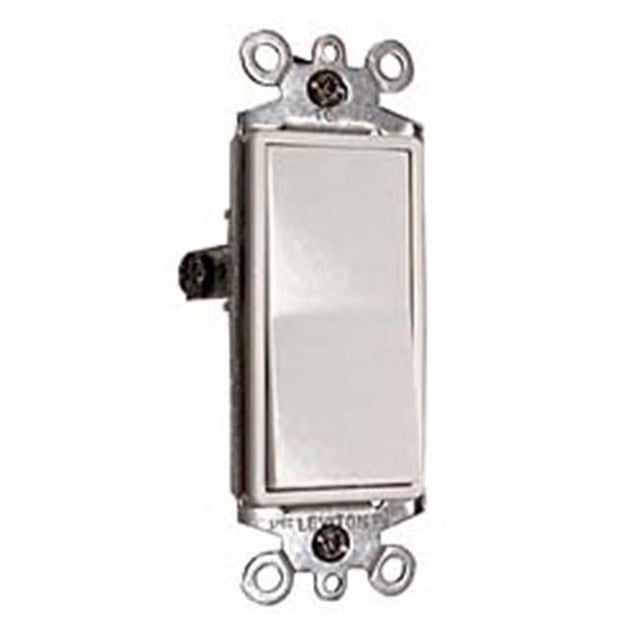Leviton Mfg S12-05603-2WS Décoration de Qualité Résidentielle Blanche Interrupteur Silencieux AC 3 Voies R