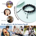 thumbnail image 3 of Cremation Jewelry Lava Stone Urn Bracelet for Ashes for Women Men Chakra Healing Balancing Memorial Bracelets, 3 of 7