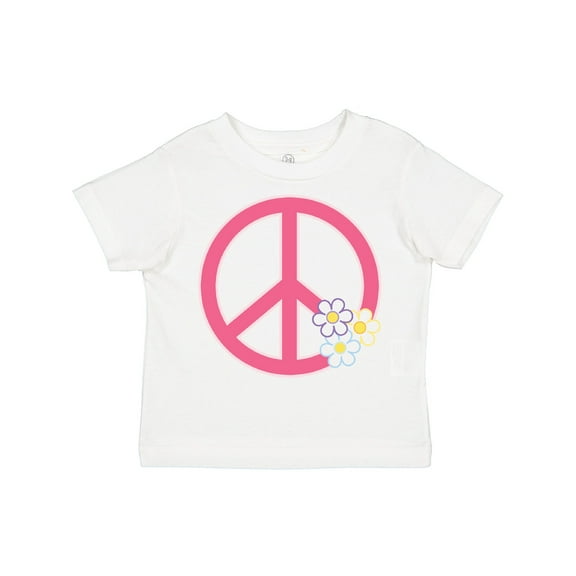Inktastic Peace Sign Cute Daisy Flowers Girls Toddler T-Shirt
