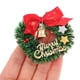 thumbnail image 4 of Mini Corona de Navidad en miniatura para colgar en casa de muñecas, guirnalda de árbol de Navidad, tira de hierba de pared, accesorios de decoración, 4 of 4