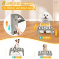 thumbnail image 2 of Cuencos elevados para perros COMESOON 3, regulables en altura para perros pequeños, 2 of 8