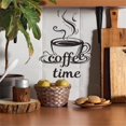thumbnail image 6 of Kitchen Wall Decal Coffee Wall Decor Sticker, Black Coffee Decor For Coffee Bar And Coffee Station, Removable Kitchen Signs For Kitchen Decorations Wall Coffee Time 1*, 6 of 7