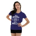 thumbnail image 3 of Be A Buddy Not A Bully Friendly Cute Womens Slim Fit Graphic Tee Brisco Brands M, 3 of 5