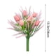 thumbnail image 3 of Ramo de Lavanda y Tulipanes Artificiales Qazbgdl, 12 Arreglos Florales de Verano En Tonos Rosa y Amarillo para Decoración Del Hogar y La Oficina., 3 of 6