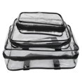 thumbnail image 1 of Clear Cosmetic Bag, Toiletry Bag   Waterproof Portable Convenient Practical PVC Material  For Outdoor For Hotel, 1 of 8