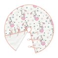 thumbnail image 2 of Daiia Cute Poodle Dog Drawing Merry Christmas Tree Skirt , Xmas Large Lace-up Tree Skirt, Santa Snowflakes Rustic Home Decorations New Year Party Farmhouse Decor-30", 2 of 7