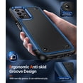 thumbnail image 4 of LEYI for Samsung Galaxy A13/ A32/ A23 5G 4G Case, Samsung A04S Case with 2 Pack Tempered Glass Screen Protectors, Heavy Duty Hard PC Textured Back Case for Samsung A13 5G 4G/ A32/ A23/ A04S, Blue, 4 of 7