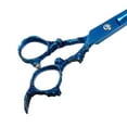 thumbnail image 6 of Hair Scissors Hair Cutting Scissors Stainless Steel Razor Hair Trimming Scissors 6.5" Long Blue, 6 of 6