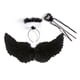 thumbnail image 5 of Hermosas alas de plumas de ángel Accesorios de disfraces de cosplay Decoración con diadema Ala de hada de bastón para fiesta de Halloween Niñas 60cmx35cm Macarena Disfraz de ala de ángel, 5 of 8
