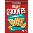 thumbnail image 3 of (12 pack) Cheez-It Grooves Zesty Cheddar Ranch Cheese Crackers, Crunchy Snack Crackers, 9 oz, 3 of 12