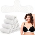 thumbnail image 2 of 5 Pcs Bra Liners for Sweat, 80% Cotton and 20% Polyester Fiber, Reusable Washable Under Breast Sweat Absorber Pads, 2 of 8