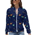 thumbnail image 5 of Jackets for Wome Zip Up Long Sleeve, Space Galaxy Lightweight Womens Bomber Jacket Fashion Clothes Fall Outfits for Women 2024 Fall Coat, 5 of 5