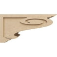 thumbnail image 3 of 12"W x 24"D x 12"H Wide Scroll Rough Cedar Woodgrain TimberThane Corbel, Primed Tan, 3 of 6