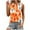 Orange Tank Top for Women _x, variant on GNFQXSS Womens Crew Neck Tank Top Color Block Sleeveless Tunic Casual Streetwear Lightweight Flowy Summer Top Black L