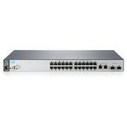 HPE Aruba 2530-24 - Switch - managed - 24 x 10/100 + 2 x Gigabit SFP + 2 x 10/100/1000 - desktop, rack-mountable, wall-mountable