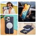 thumbnail image 4 of Allytechgroup Case For iPhone 15 Pro, 2 in 1 Magnetic Detachable Shockproof Case,PU Leather Cover with Card Slot For iPhone 15 Pro, Darkblue, 4 of 4