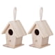 thumbnail image 2 of Casa para pájaros Delaman, 2 piezas de madera para pájaros, caja nido colgante para jardín al aire libre, patio, accesorios decorativos, accesorios de jardín., 2 of 8