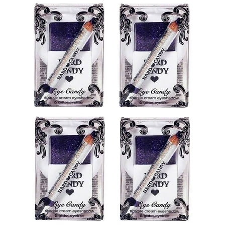 Hard Candy Eye Candy Sparkle Cream Eyeshadow & Glitter Eyeliner, Flashy (Pack of 4) + Schick Slim Twin ST for Sensitive