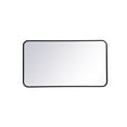 thumbnail image 6 of Soft corner metal rectangular mirror 20x36 inch in Black, 6 of 10