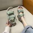 thumbnail image 2 of Utoimkio Flip Flops for Women Size 8 Woman Summer Thick Bottom Non-slip Wedge Shoes, 2 of 3