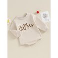 thumbnail image 3 of Liacowi Sister Matching Clothes Letter Print Long Sleeve Round Neck Sweatshirt /Bodysuits 3M 6M 12M 18M 24M 3T 4T Toddler Baby Girls Fall Clothes, 3 of 8