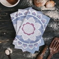 thumbnail image 3 of Purple Mandala Boho Romantic Kitchen Towel Cleaning Cloth Microfiber Soft Household Super Absorbent Dish Washing Cloth, 3 of 6