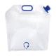 thumbnail image 1 of Bolsa contenedora de agua, jarra de agua de emergencia, plegable, congelable, ahorra espacio, portátil, bolsa de almacenamiento para acampar y hacer 10 litros, 1 of 9
